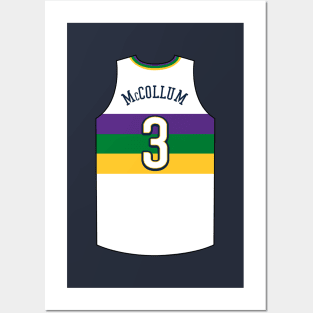 CJ McCollum New Orleans Jersey Qiangy Posters and Art